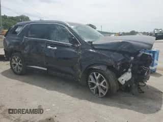 2022 Hyundai Palisade SEL с VIN KM8R44HEXNU475119, выставлен на аукционе Copart как лот 58739174 с пробегом 29 656 миль миль и Списание • Salvage title. История ставок и продаж доступна на DreamBid. Изображение 4.