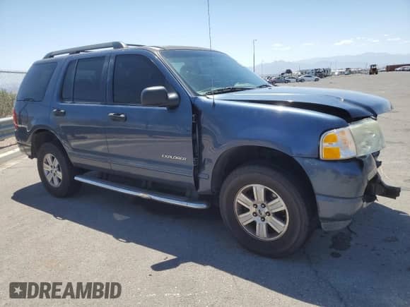2005 Ford Explorer XLT with VIN 1FMZU63E35ZA29643, listed as a Copart auction lot 58956045 with 144,518 mi miles and Salvage title. Bid and sale history available at DreamBid. Image 4.
