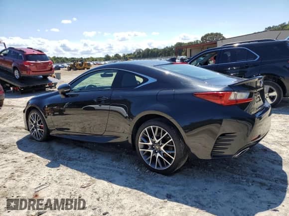2017 Lexus RC 350 with VIN JTHSE5BC6H5008387, listed as a Copart auction lot 71513575 with 57,148 mi miles and Salvage title. Bid and sale history available at DreamBid. Image 2.