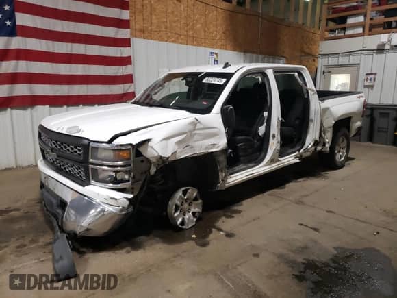 2014 Chevrolet Silverado 1500 LT z VIN 3GCUKREH4EG391493, wystawiony jako Copart lot #80224745 z przebiegiem 161 358 mil mil oraz Szkoda całkowita • Salvage title. Historia ofert i sprzedaży dostępna na DreamBid. Obrazek 1.
