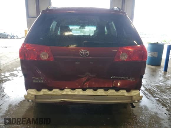 2008 Toyota Sienna LE with VIN 5TDBK23C58S010987, listed as a Copart auction lot 63388695 with 93,528 mi miles and Salvage title. Bid and sale history available at DreamBid. Image 6.