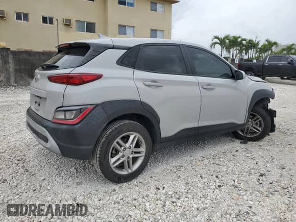 2022 Hyundai Kona SE with VIN KM8K22AB9NU782194, listed as a Copart auction lot 46412805 with 51,845 mi miles and Non repairable. Bid and sale history available at DreamBid. Image 3.