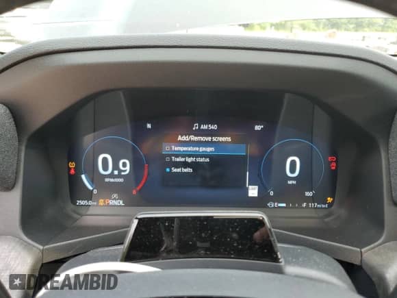 2025 Ford Explorer Platinum with VIN 1FMUK8HH7SGB23840, listed as a Copart auction lot 59996365 with 2,505 mi miles and Salvage title. Bid and sale history available at DreamBid. Image 9.