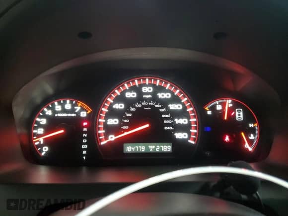 2007 Honda Accord EX-L with VIN 1HGCM82797A006119, listed as a Copart auction lot 83745834 with 184,779 mi miles and Non repairable. Bid and sale history available at DreamBid. Image 9.