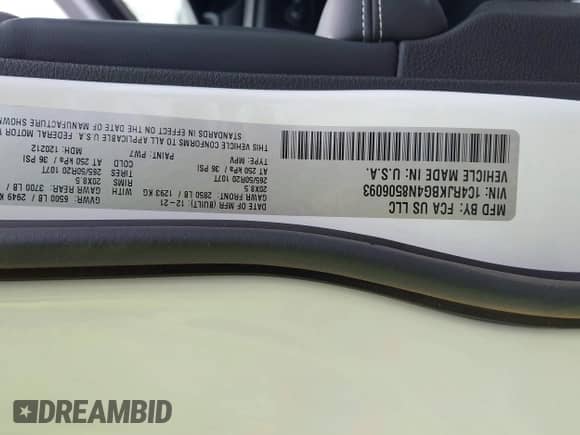 2022 Jeep Grand Cherokee Limited с VIN 1C4RJKBG4N8506093, выставлен на аукционе IAAI как лот 43144284 с пробегом 101 963 миль миль и . История ставок и продаж доступна на DreamBid. Изображение 9.