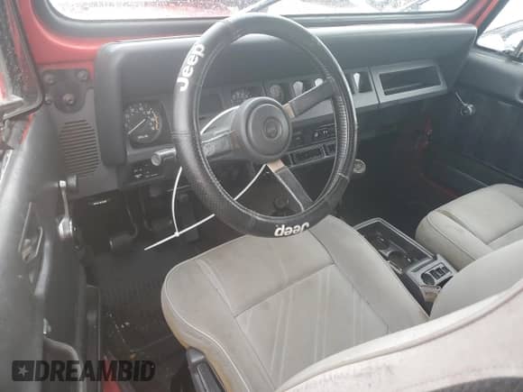 1991 Jeep Wrangler with VIN 2J4FY69S5MJ129348, listed as a Copart auction lot 74758154 with Not provided miles and Salvage title. Bid and sale history available at DreamBid. Image 8.