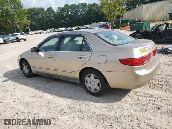 2005 Honda Accord LX with VIN 1HGCM55495A121364, listed as a Copart auction lot 69799365 with 109,043 mi miles and Salvage title. Bid and sale history available at DreamBid. Image 2.