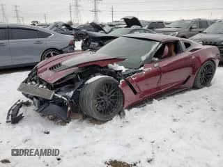 2018 Chevrolet Corvette Grand Sport 2LT с VIN 1G1YX2D70J5100047, выставлен на аукционе Copart как лот 84485544 с пробегом Не указан миль и Списание • Salvage title. История ставок и продаж доступна на DreamBid. Изображение 1.