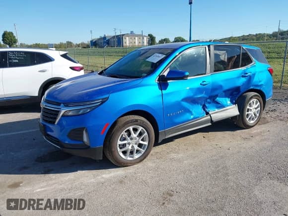 2024 Chevrolet Equinox LT с VIN 3GNAXKEG3RS184249, выставлен на аукционе IAAI как лот 43392057 с пробегом 10 950 миль миль и . История ставок и продаж доступна на DreamBid. Изображение 2.
