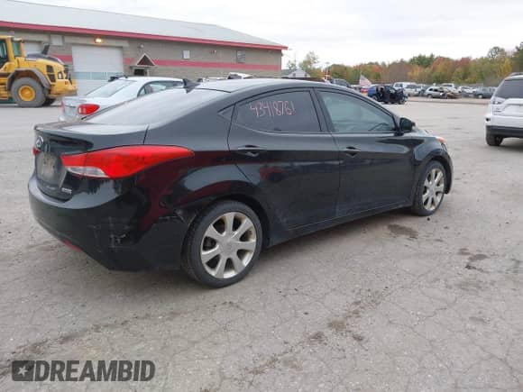 2012 Hyundai Elantra Limited with VIN KMHDH4AE8CU352358, listed as a IAAI auction lot 43418761 with 143,018 mi miles and . Bid and sale history available at DreamBid. Image 4.