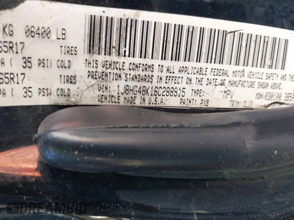 2006 Jeep Commander с VIN 1J8HG48K16C288915, выставлен на аукционе IAAI как лот 42751149 с пробегом 232 992 миль миль и . История ставок и продаж доступна на DreamBid. Изображение 9.