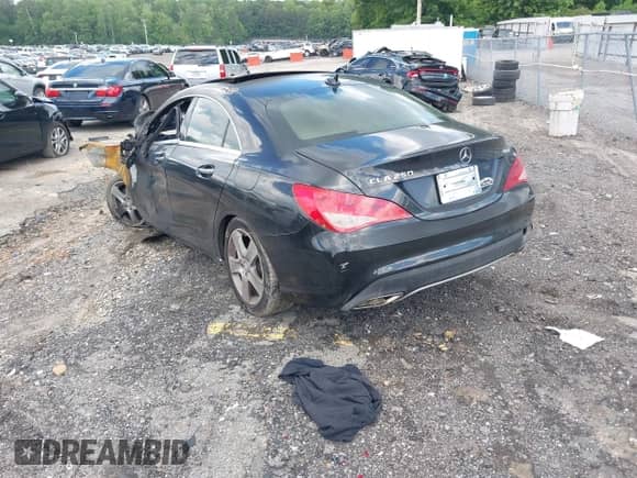 2017 Mercedes-Benz CLA 250 with VIN WDDSJ4GB8HN466218, listed as a IAAI auction lot 42246135 with Not provided miles and . Bid and sale history available at DreamBid. Image 3.