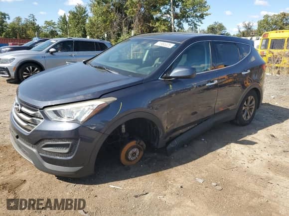 2015 Hyundai Santa Fe with VIN 5XYZTDLB6FG252678, listed as a Copart auction lot 71965325 with 143,121 mi miles and Salvage title. Bid and sale history available at DreamBid. Image 1.