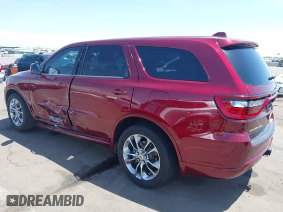 2019 Dodge Durango GT Plus with VIN 1C4RDHDGXKC582353, listed as a IAAI auction lot 42140686 with 117,553 mi miles and . Bid and sale history available at DreamBid. Image 3.