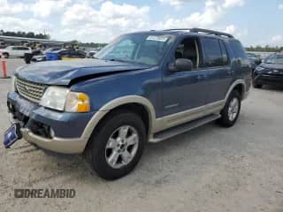 2005 Ford Explorer Eddie Bauer z VIN 1FMZU64K25UA68211, wystawiony jako Copart lot #51275025 z przebiegiem 220 353 mil mil oraz Szkoda całkowita • Salvage title. Historia ofert i sprzedaży dostępna na DreamBid. Obrazek 1.