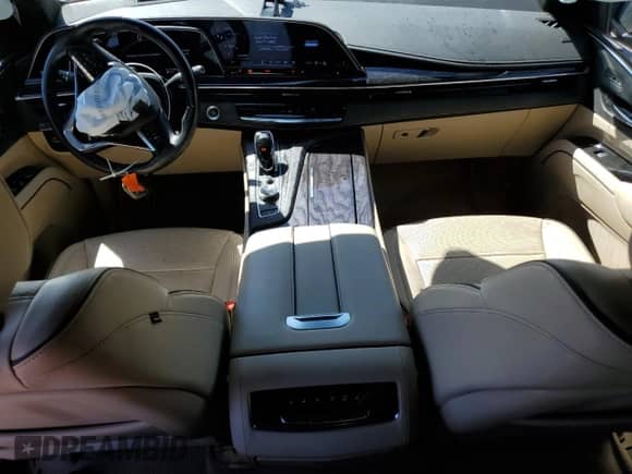 2022 Cadillac Escalade Premium Luxury с VIN 1GYS4CKL5NR169112, выставлен на аукционе Copart как лот 45612055 с пробегом 43 772 миль миль и Списание • Salvage title. История ставок и продаж доступна на DreamBid. Изображение 8.