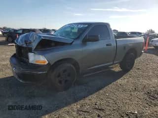 2012 Ram 1500 ST with VIN 3C6JD6AK0CG110727, listed as a Copart auction lot 44470605 with 84,523 mi miles and Salvage title. Bid and sale history available at DreamBid. Image 1.