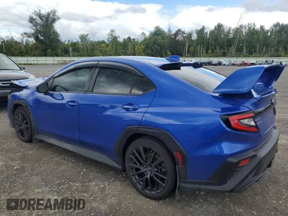 2023 Subaru WRX Premium with VIN JF1VBAF67P9801876, listed as a Copart auction lot 70974925 with 45,302 mi miles and Salvage title. Bid and sale history available at DreamBid. Image 2.