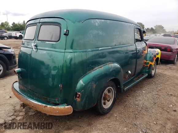 1949 Chevrolet Chevy Van с VIN 21GPA12893, выставлен на аукционе Copart как лот 62034984 с пробегом 62 772 миль миль и Списание • Salvage title. История ставок и продаж доступна на DreamBid. Изображение 3.