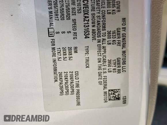 2010 GMC Sierra 1500 SLE z VIN 1GTSCVE0XAZ131634, wystawiony jako Copart lot #65597985 z przebiegiem 112 926 mil mil oraz Szkoda całkowita • Salvage title. Historia ofert i sprzedaży dostępna na DreamBid. Obrazek 12.