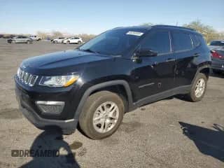 2018 Jeep Compass Sport z VIN 3C4NJDAB9JT126758, wystawiony jako Copart lot #68293595 z przebiegiem 79 629 mil mil oraz Szkoda całkowita • Salvage title. Historia ofert i sprzedaży dostępna na DreamBid. Obrazek 1.