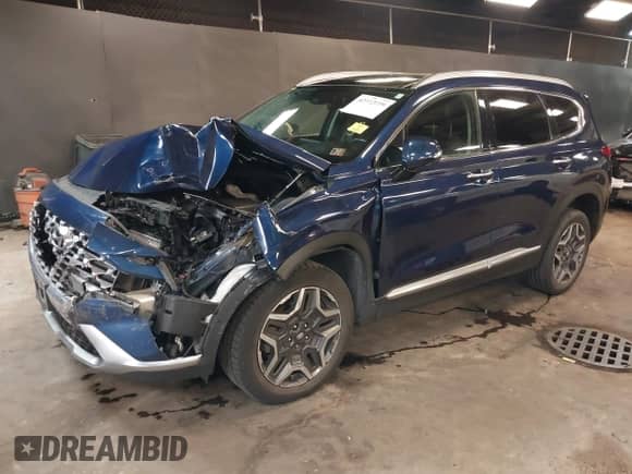 2021 Hyundai Santa Fe Limited with VIN 5NMS4DALXMH346589, listed as a IAAI auction lot 42412099 with 32,354 mi miles and . Bid and sale history available at DreamBid. Image 2.