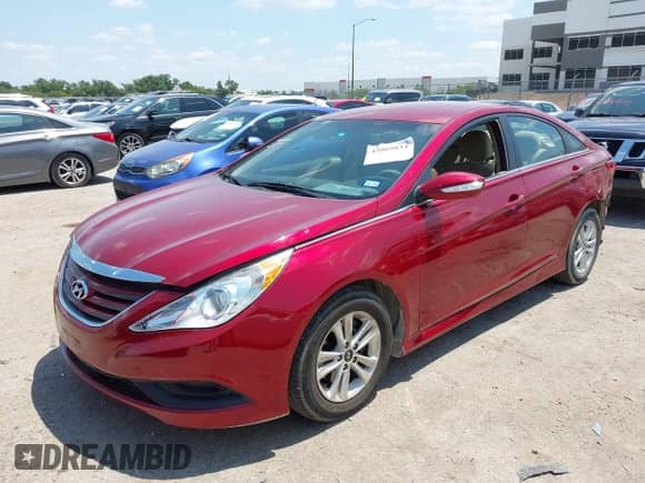 2014 Hyundai Sonata GLS z VIN 5NPEB4AC6EH944797, wystawiony jako IAAI lot #42869834 z przebiegiem 75 836 mil mil oraz . Historia ofert i sprzedaży dostępna na DreamBid. Obrazek 2.