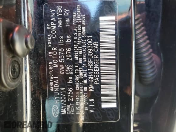 2015 Hyundai Equus Signature z VIN KMHGH4JH3FU093001, wystawiony jako Copart lot #66931885 z przebiegiem Nie podano mil oraz Szkoda całkowita • Salvage title. Historia ofert i sprzedaży dostępna na DreamBid. Obrazek 12.