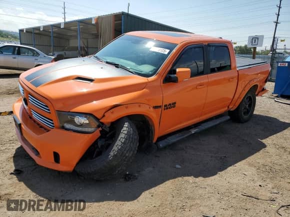 2017 Ram 1500 Sport with VIN 1C6RR7MT5HS596157, listed as a Copart auction lot 62958185 with 137,430 mi miles and Salvage title. Bid and sale history available at DreamBid. Image 1.