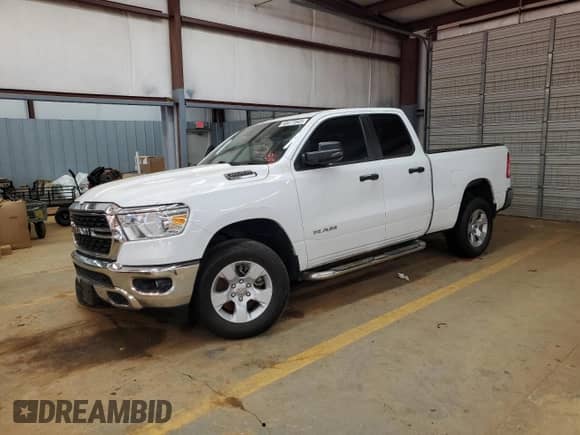 2023 Ram 1500 Big Horn with VIN 1C6SRFBT4PN609346, listed as a Copart auction lot 46477845 with 41,836 mi miles and Salvage title. Bid and sale history available at DreamBid. Image 1.