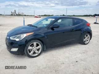 2014 Hyundai Veloster with VIN KMHTC6AD0EU208691, listed as a Copart auction lot 84741685 with 173,447 mi miles and Salvage title. Bid and sale history available at DreamBid. Image 1.