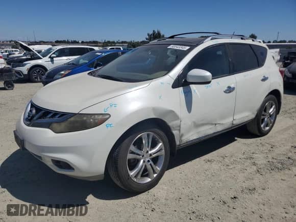 2011 Nissan Murano S с VIN JN8AZ1MU0BW052908, выставлен на аукционе Copart как лот 66543345 с пробегом 177 983 миль миль и Списание • Salvage title. История ставок и продаж доступна на DreamBid. Изображение 1.