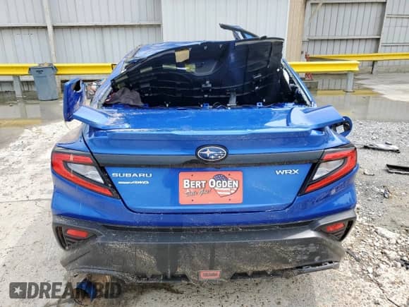 2024 Subaru WRX Premium with VIN JF1VBAH61R9814798, listed as a Copart auction lot 70496775 with 16,149 mi miles and Salvage title. Bid and sale history available at DreamBid. Image 6.