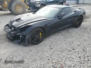 2014 Chevrolet Corvette Z51 3LT with VIN 1G1YM2D72E5105247, listed as a Copart auction lot 70322865 with 55,485 mi miles and Salvage title. Bid and sale history available at DreamBid. Image 1.