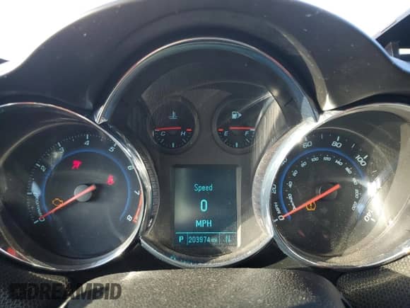 2012 Chevrolet Cruze LTZ with VIN 1G1PH5SCXC7267971, listed as a Copart auction lot 71365115 with 203,974 mi miles and Salvage title. Bid and sale history available at DreamBid. Image 9.