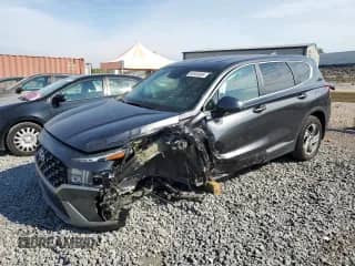 2023 Hyundai Santa Fe SE z VIN 5NMS14AJ6PH508942, wystawiony jako Copart lot #83850085 z przebiegiem 88 385 mil mil oraz Szkoda całkowita • Salvage title. Historia ofert i sprzedaży dostępna na DreamBid. Obrazek 1.