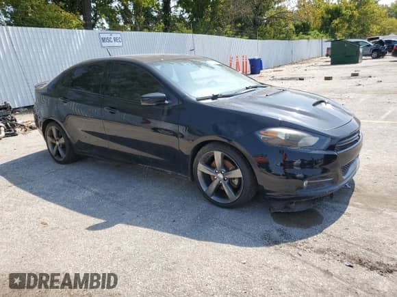 2016 Dodge Dart GT with VIN 1C3CDFEB4GD624003, listed as a Copart auction lot 80537345 with Not provided miles and Clean title. Bid and sale history available at DreamBid. Image 4.