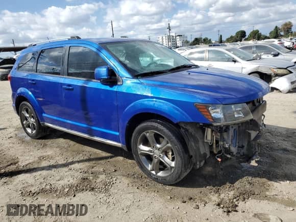 2015 Dodge Journey Crossroad with VIN 3C4PDCGG0FT714312, listed as a Copart auction lot 71884135 with 129,844 mi miles and Salvage title. Bid and sale history available at DreamBid. Image 4.