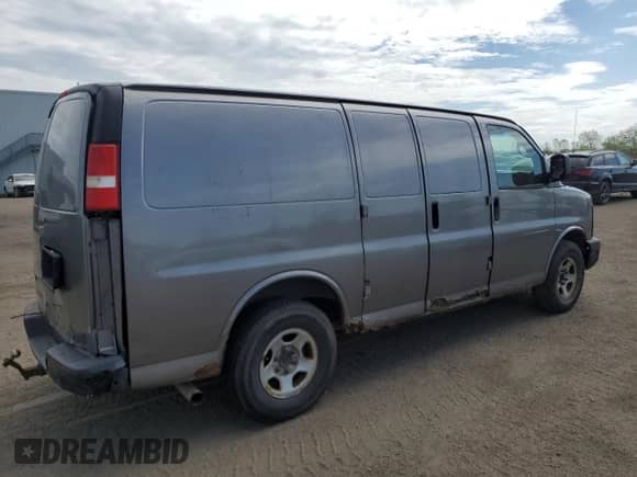 2007 Chevrolet Express Cargo with VIN 1GCFG15X971215432, listed as a Copart auction lot 56689465 with Not provided miles and Salvage title. Bid and sale history available at DreamBid. Image 3.