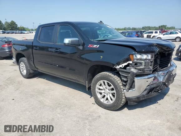 2021 Chevrolet Silverado 1500 LT with VIN 3GCUYDED5MG104448, listed as a Copart auction lot 69136725 with 92,739 mi miles and Salvage title. Bid and sale history available at DreamBid. Image 4.