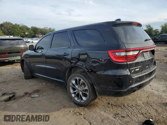 2019 Dodge Durango GT Plus with VIN 1C4RDJDG2KC536541, listed as a Copart auction lot 80624955 with 91,068 mi miles and Salvage title. Bid and sale history available at DreamBid. Image 2.