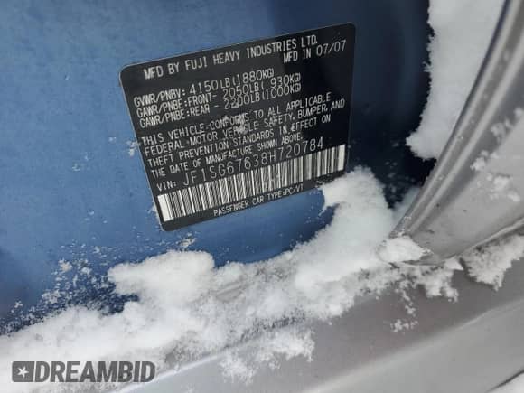 2008 Subaru Forester X L.L. Bean с VIN JF1SG67638H720784, выставлен на аукционе Copart как лот 45177145 с пробегом 89 868 миль миль и Списание • Salvage title. История ставок и продаж доступна на DreamBid. Изображение 13.