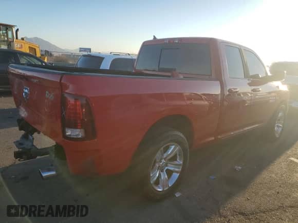 2014 Ram 1500 Sport with VIN 1C6RR6HT0ES441953, listed as a Copart auction lot 43285195 with 107,971 mi miles and Salvage title. Bid and sale history available at DreamBid. Image 3.