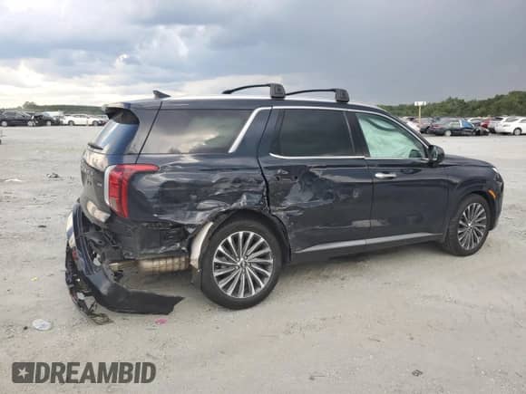 2024 Hyundai Palisade Calligraphy with VIN KM8R7DGE2RU655483, listed as a Copart auction lot 67091995 with 82,959 mi miles and Salvage title. Bid and sale history available at DreamBid. Image 3.