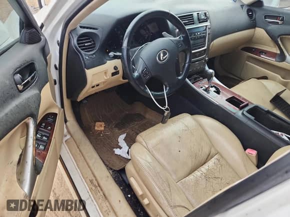 2008 Lexus IS 250 with VIN JTHBK262285070295, listed as a Copart auction lot 82264475 with 259,169 mi miles and Clean title. Bid and sale history available at DreamBid. Image 8.