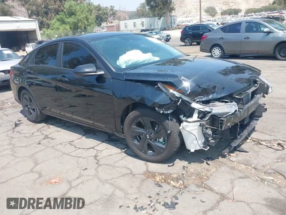 2022 Hyundai Elantra Blue z VIN KMHLM4AJ9NU028472, wystawiony jako IAAI lot #42909262 z przebiegiem 43 209 mil mil oraz . Historia ofert i sprzedaży dostępna na DreamBid. Obrazek 1.