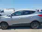 2014 Hyundai Tucson SE with VIN KM8JU3AG9EU859041, listed as a IAAI auction lot 42762236 with 107,785 mi miles and . Bid and sale history available at DreamBid. Image 14.