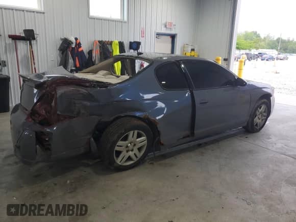 2006 Chevrolet Monte Carlo LTZ with VIN 2G1WN151069326133, listed as a Copart auction lot 58928865 with Not provided miles and Salvage title. Bid and sale history available at DreamBid. Image 3.