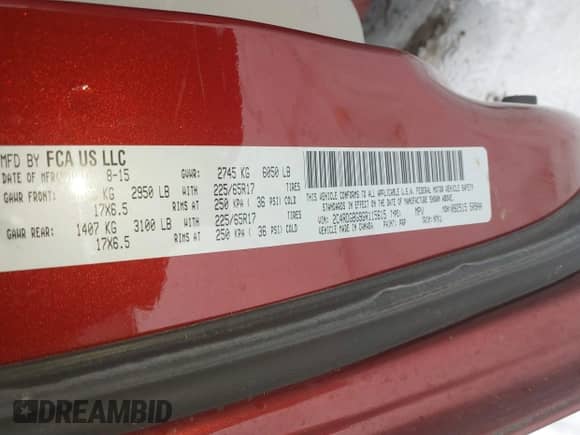 2016 Dodge Grand Caravan SE с VIN 2C4RDGBG9GR115615, выставлен на аукционе IAAI как лот 41570889 с пробегом 112 920 миль миль и . История ставок и продаж доступна на DreamBid. Изображение 9.