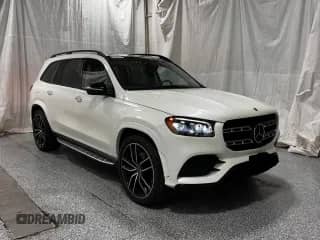 2021 Mercedes-Benz GLS 580 with VIN 4JGFF8GEXMA393297, listed as a Copart auction lot 66509815 with 30,008 mi miles and Clean title. Bid and sale history available at DreamBid. Image 1.